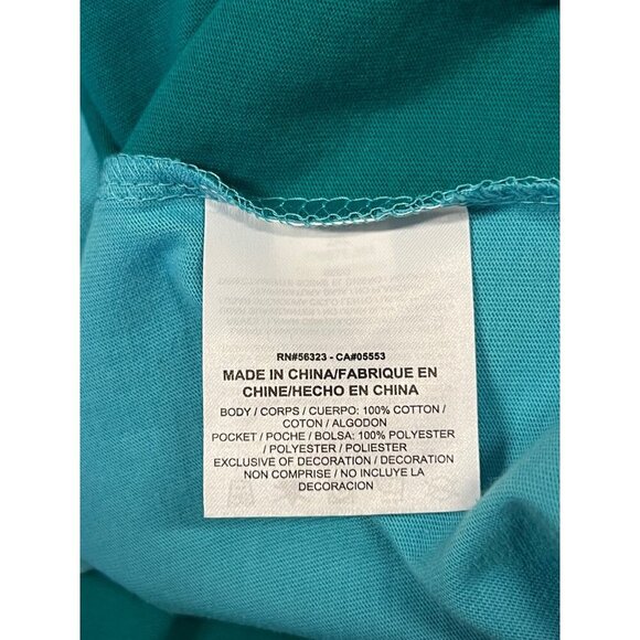 Nike Mens Teal Blue Colorblock Tee Shirt Short Sleeve Size XXL Crew Neck NWT New - Picture 9 of 10